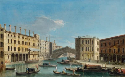 Canal Grande mit Blick auf die Rialto-Brücke
